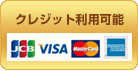 VISA・JCB・マスターカード・アメックス、クレジットカード各自お支払い可能